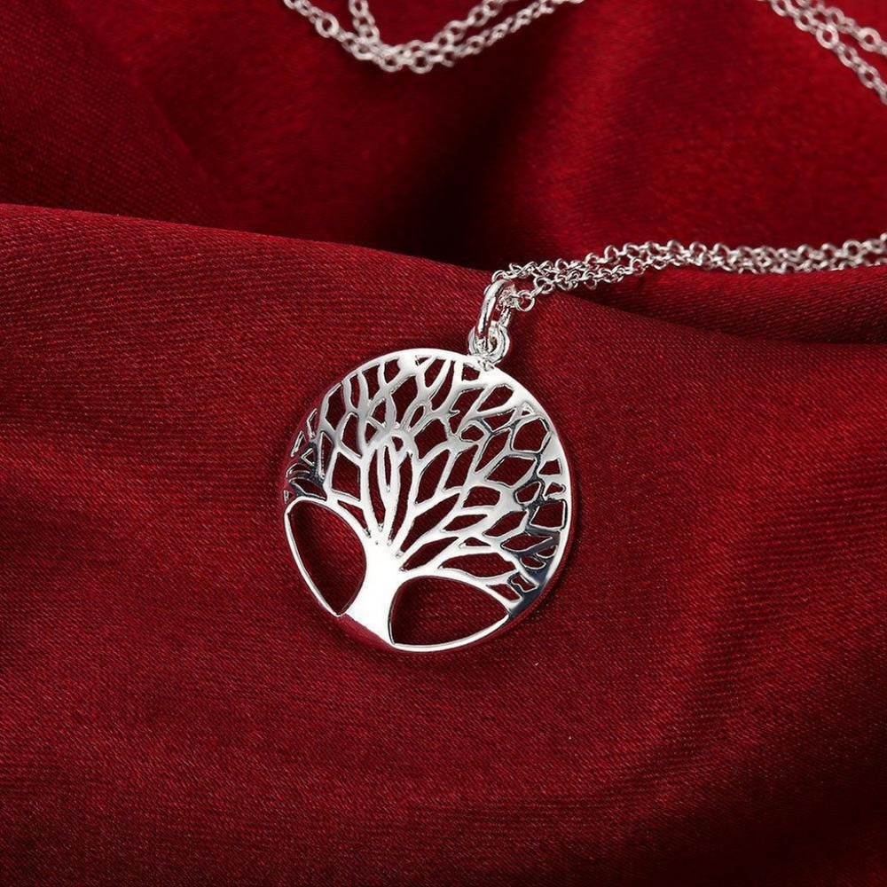 925 Sterling Silver Tree of Life Necklace - Picture 4 of 6